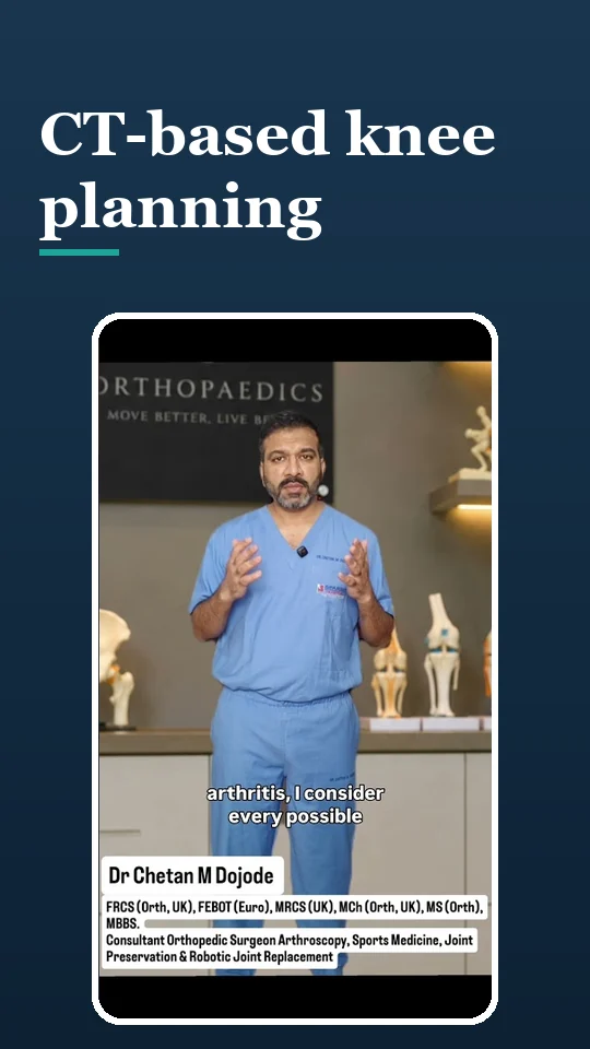 Robotic-assisted knee replacement: how CT-based planning works