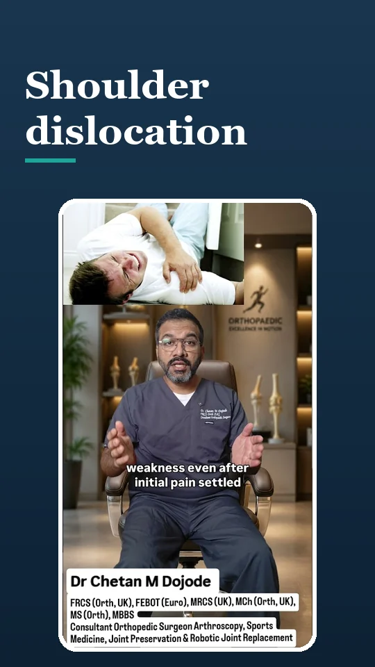 Shoulder dislocation: why treatment does not stop at putting it back